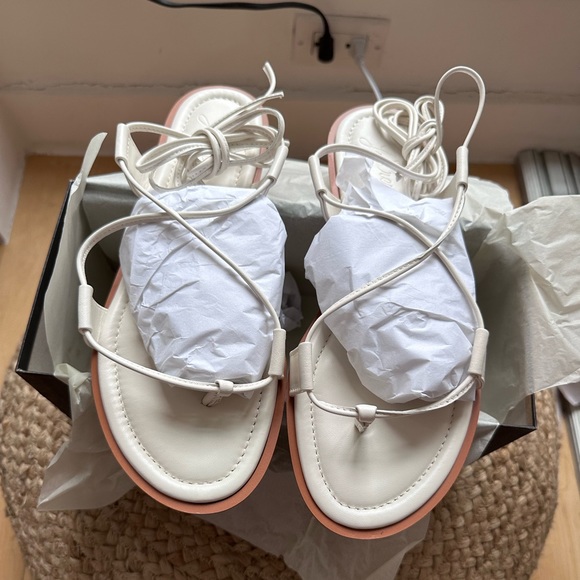 Sorrento lace-up gladiator sandals in leather US 11 - Picture 2 of 5